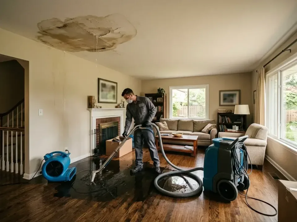 attic-pipe-burst-ceiling-drip-008 — frequently asked questions, Water Damage Restoration & Carpet Care in Ashland, MO